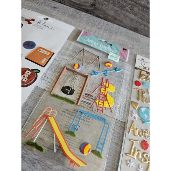 Sticker Lot SCHOOL Kids PreK Elementary Scrapbooking 3D Stickers Jolees RARE #65 - Picture 7 of 12